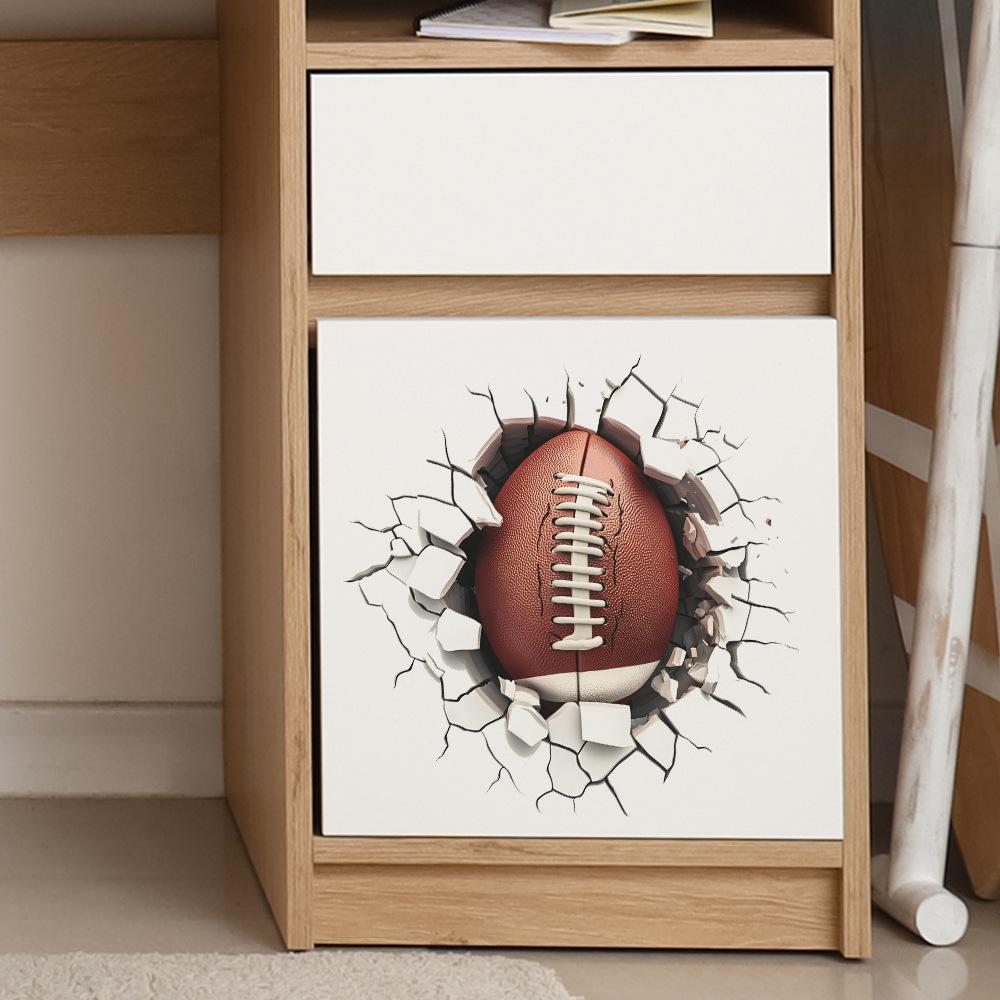 Broken Wall Rugby Bedroom Living Room Home Wall Background Beautification Decoration Wall Stickers