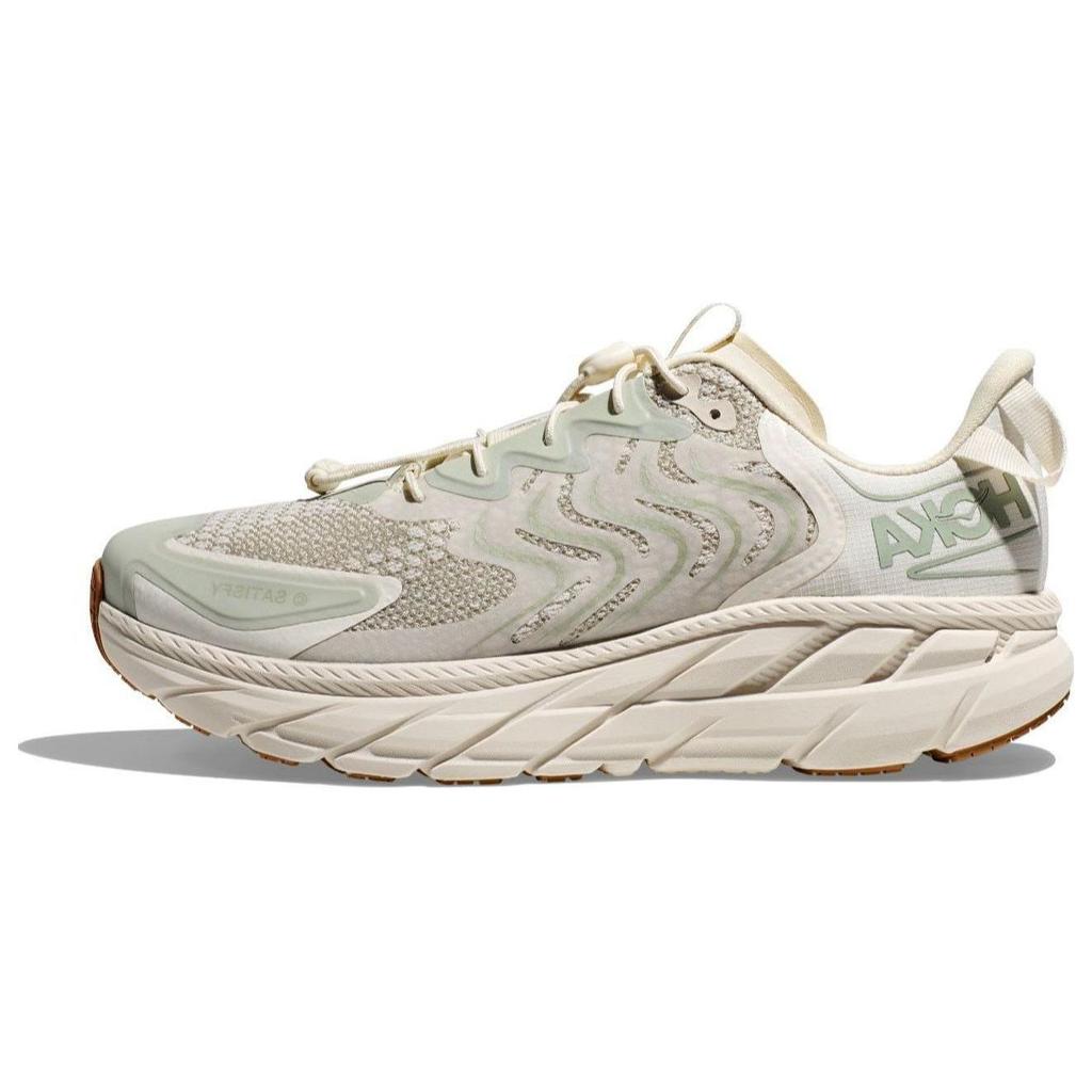 Satisfy x HOKA Clifton LS Celadon Tint Unisex Sneakers White Whisper-White 1143450-CTWW