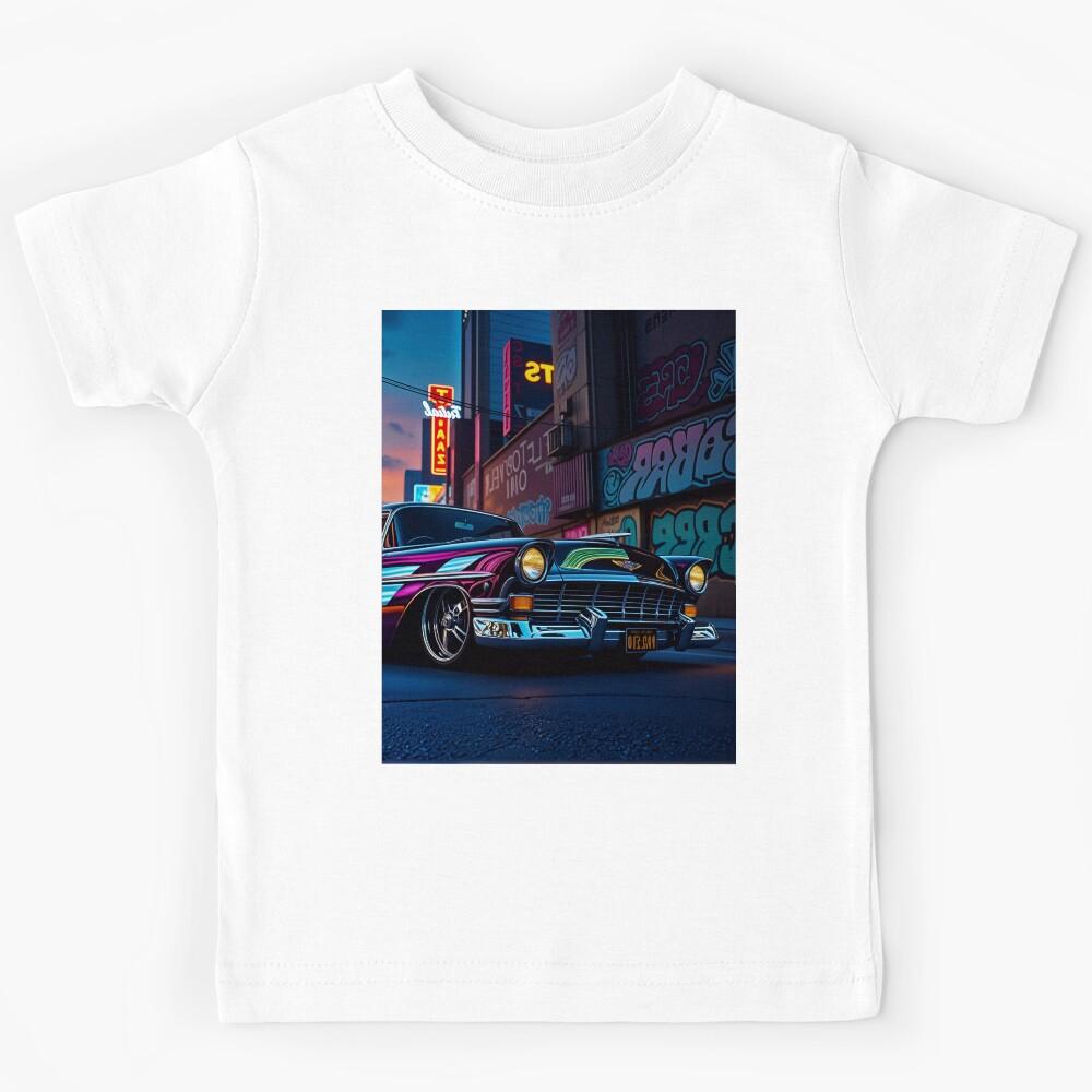 Cool Classic American Lowrider Car Kids T-Shirt 100