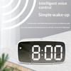 Led Mini Mirror Alarm Clock Electronic Digital Alarm Clock Digital Table Clock Room Desk Decorating Smart Small Tools Home