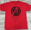2016 Avengers Age Of Ultron Drip Logo Licensed Marvel T-Shirt Size Medium