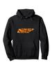 Tennessee Sports Fan Knoxville Basketball Team Outline Hoodie - Black with Orange Print
