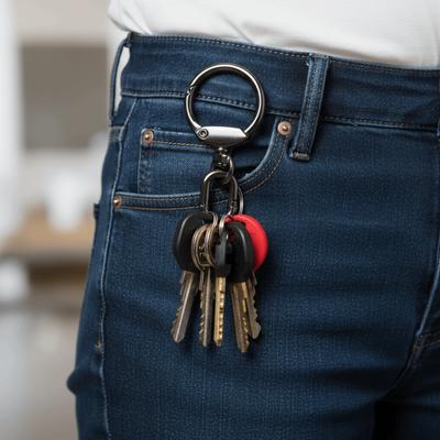 3pcs Rotating Trigger Metal Swivel Clasp Clips Coil Spring Bag Buckle Keychain Clip  Keys Management