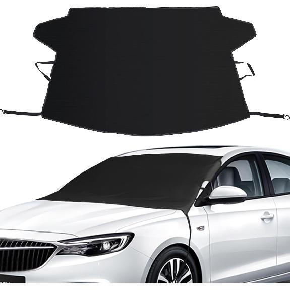 Windshield Cover For Ice And Snow, Car Windshield Snow Cover Winter Ice Sunshade Protector, Universal Fit SUV Auto Car Cover Snow Water Proof UV Dust