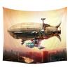Future Technology Exploration Cartoon Pattern Tapestry Wall Hanging Tapestry for Home Decor