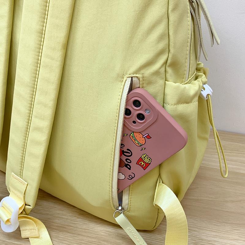 College Style Backpack Junior High School Student Schoolbag Women's Lightweight Travel Backpack