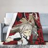 Super Soft Bungos Strays Dogs Manga Atsushi Nakajima Throw Blanket Premium Fleece Flannel Blanket Cozy Plush Blankets All Season