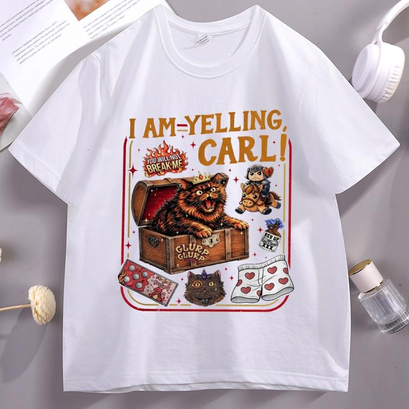 

Vintage Fantasy Book Reader Geeky Cat Lover T-shirt Unisex Women Bookish Merch Top Short Sleeve Breathable Cotton Tops 4XL