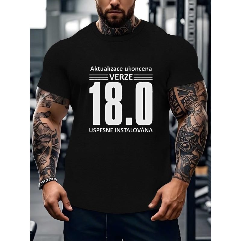 

Interesting Czech Men s Casual Grew Neck Short Sleeve T-Shirt for Summer, PLUS SIZE XL чорний