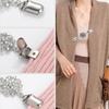 6 Stück Cardigan-Clip Vintage Pullover-Clip Schal Kragen Metallclip Pullover Schal Clip-On Verschlüsse Cardigan Sicherheitsnadel