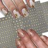 6Pcs Gold Silver Color Laser Star Nail Stickers Y2K Nail Art Stickers Nail Salon