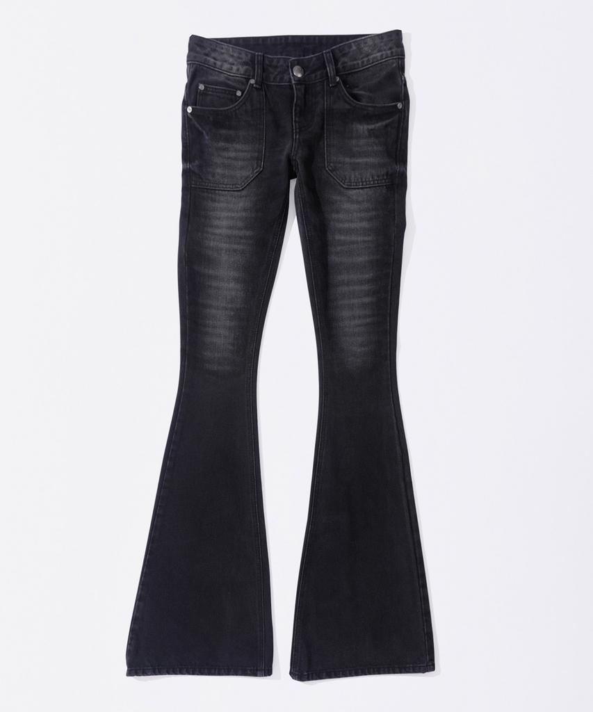 SCULPTOR Whiskered Bootcut Denim Washed Gray