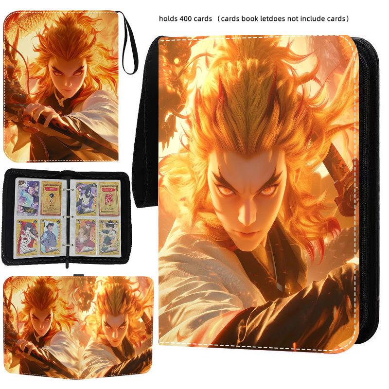 Card Binder 9 Pocket Trading Card Holder Anime Card Binder with 50 inner Pages Zipper Holder Up to 900 Cards