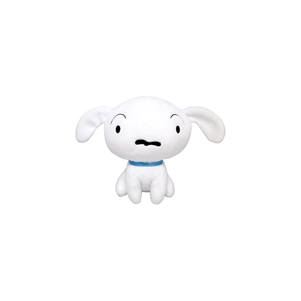 Sanei Boeki Crayon Shin-chan Shiro Plush Toy 10x8x14cm Soft Stuffed Animal
