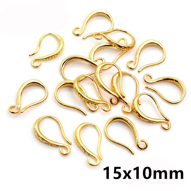 20pcs Craft Brass Small Earring Hooks Wire 4 Styles French Lever Earrings Hooks DIY Jewelry Making Accessories Findings