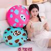 Soft Creative Biscuit Shape Plush Cookie Pillow Home Office Sofa Decoration Comfortable Dessert Toys Happy Funny Birthday Gift