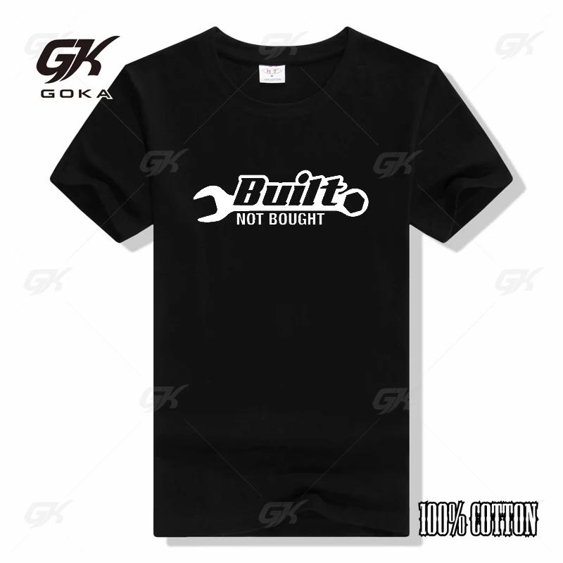 

New Built Not Bought TShirt Round Neck Tool wrench funny T Shirts Men women Printing Short Sleeve O Neck Tees 4XL
