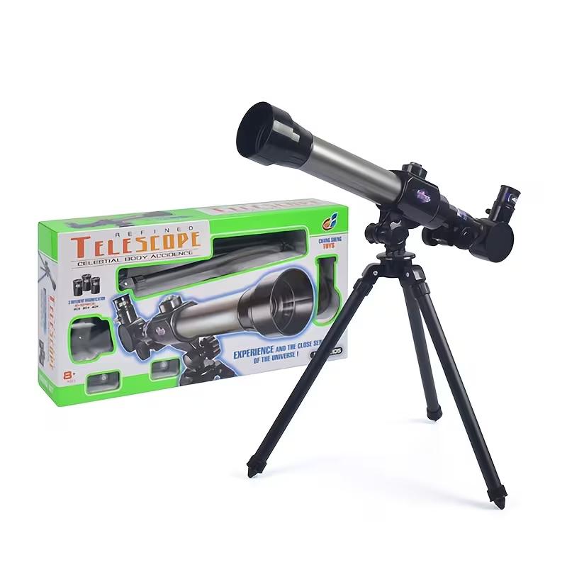 Manual Astronomical Telescope & Suitable for Beginners, 40 Magnification with Objective, Stargazing & Amateur Astronomy, Portable HD Telescope Gift