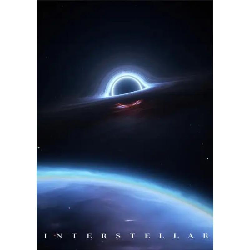 Weltraum-Sci-Fi-Poster, interstellares Schwarzes Loch, Universum, Planet, Geschenk, Leinwandbild, moderne Wanddekoration, Wohnzimmer, Schlafzimmer