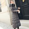 Women's Long Cotton-padded Clothes Over the Knee, New Winter Clothes, Slim-fitting Thickened Large Fur Collar, Large Size Down Cotton-padded Jackets.