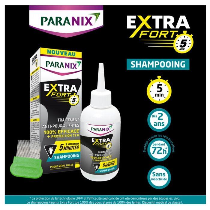 Paranix Extra Fort Shampooing Anti-Poux et Lentes 200ml + Peigne