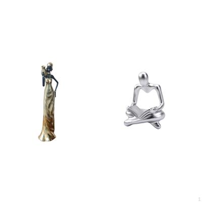 Elegant African Abstract Lady Thinker Sculpture Figurine for Creative Home And Room Decoration