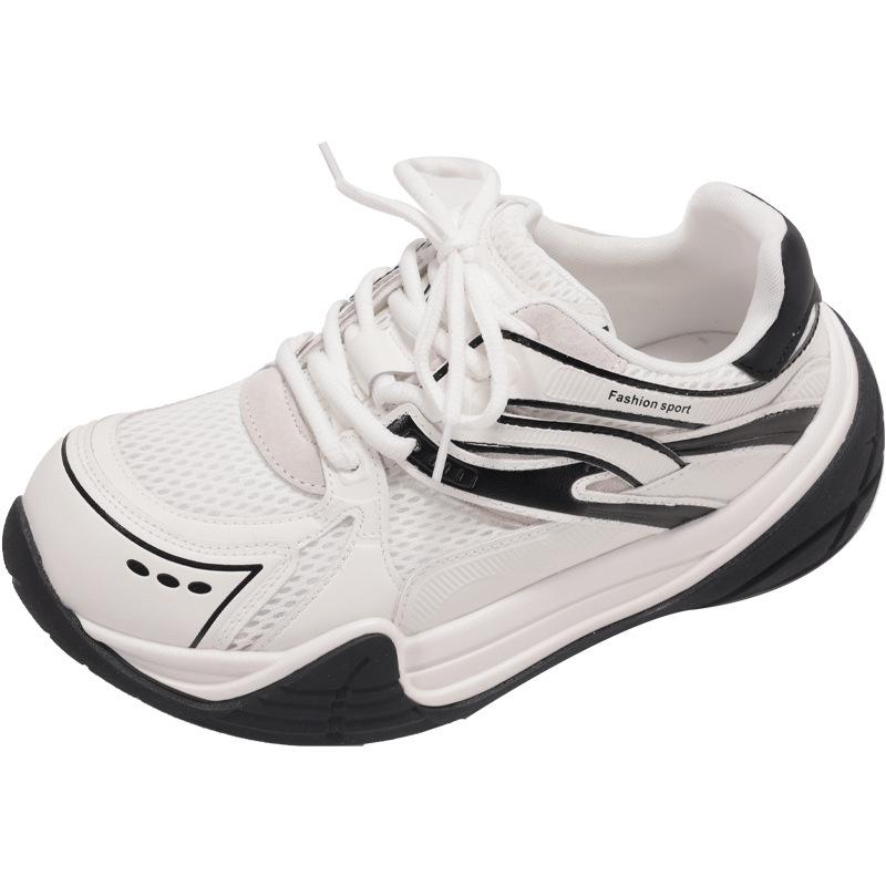 Small Muffin Thick-soled Dad Shoes Women's 2025 Summer Thin Mesh Breathable German Training Shoes Casual Sports Shoes Tide