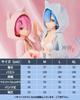 Starting Life In Another World Ram and Rem Cosplay Costume with Cat Mode Cat Ram Cosplay Costume for School and Stage Wear Cat Mode Size [Excellent