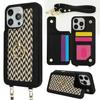 For iPhone 15 Pro Max Case with Card Holder,Kickstand,RFID Blocking PU+TPU Phone Back Cover