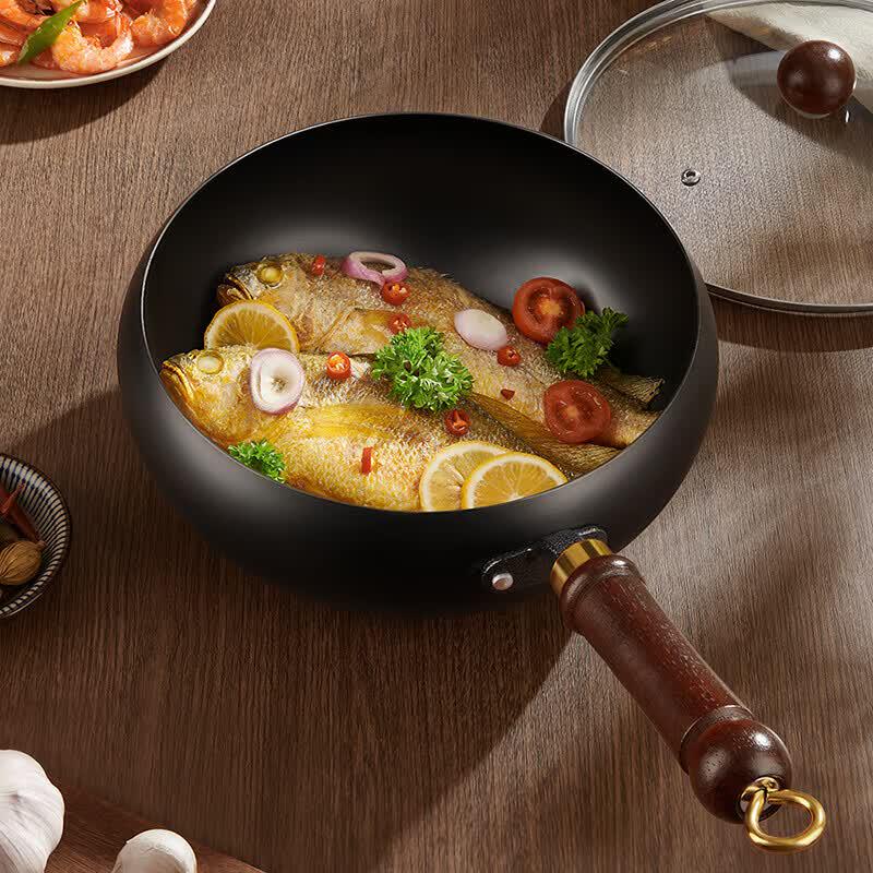 Deslon 24cm Non-Coated Wok Pan