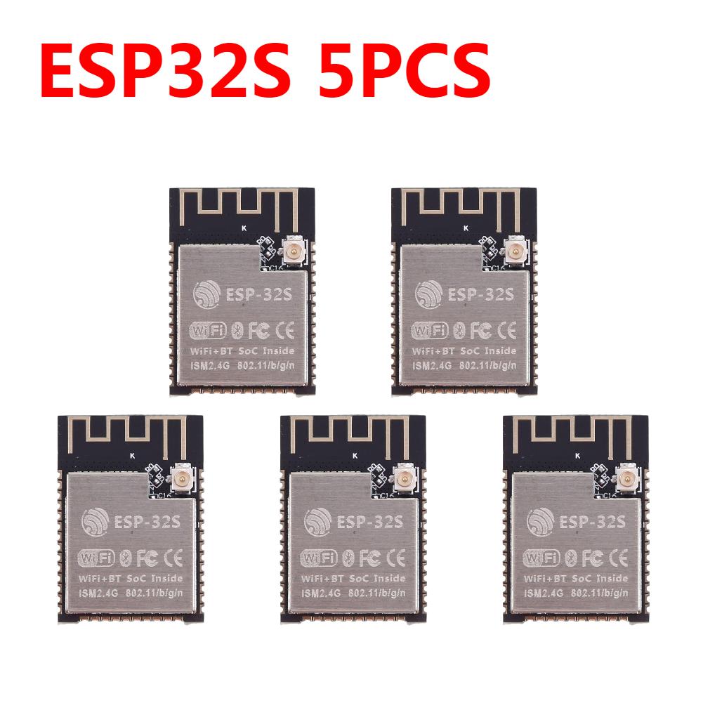 100PC ESP32 Wireless Module Smart Electronics ESP-WROOM-32 WiFi+BT+BLE MCU Module 150Mbps Hall Sensor IPEX ESP-32S ESP32U ESP-32