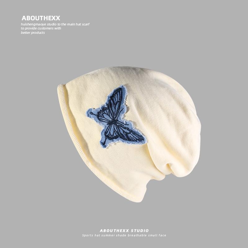 

The Laid Back Style Pile Hat Is A Versatile and Fashionable Female Headwear with A Korean Style Knitted Cap M（56-58cm）