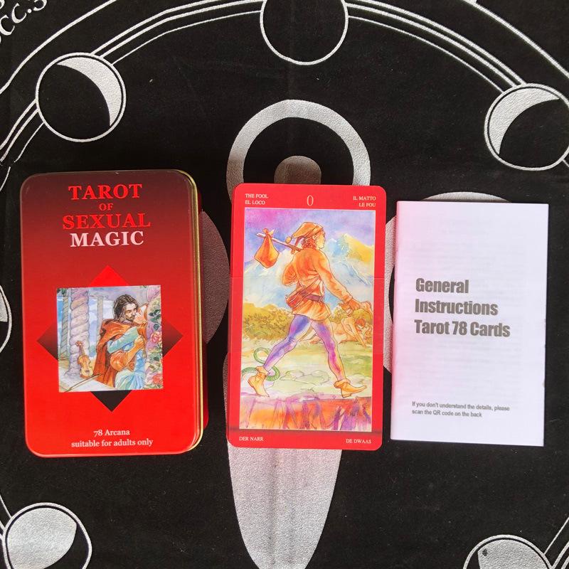 78Pcs Longest Dream Tarot Card Set Divination Tool With Detailed Guidebook Colorful Frame Fortune Telling Cards