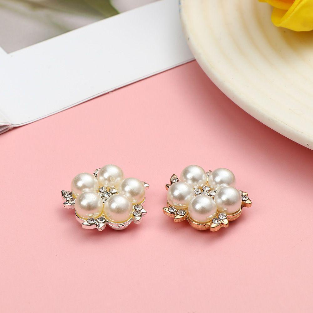 Accessories Bag Hairpin Pearl Flower Buttons Rhinestone Buttons Sewing Buttons Crystal Glass Stone