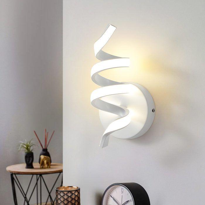 Applique murale LED d'intérieur - NETTLIFE - Nettlife - 7W - Blanc chaud 3000K - Métal design moderne