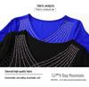 2025 Summer Mesh Diamond Slim Three-Quarter Sleeve Women's Fashion T-Shirt