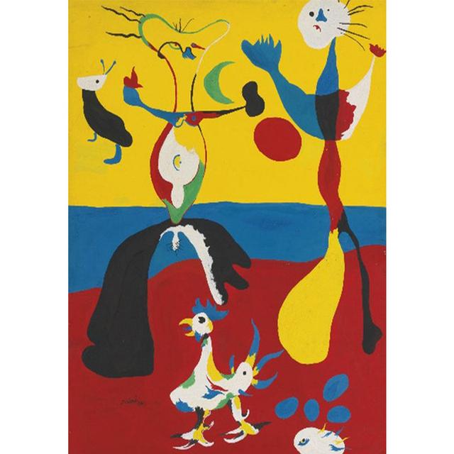 Joan Miro Surrealismus Umělecké Plakáty a Reprodukce Obrazy na plátně Obrazy na zeď Moderní Abstraktní Dekorativní Home Decor Bez rámu