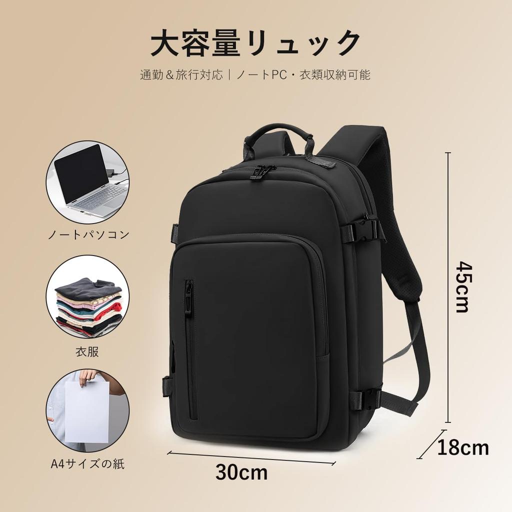Business Automotive Insulated Fits A4 Suitable for Business and Travel Men's Backpack, Leather, Waterproof, Stain-Resistant, Flame-Retardant, Pocket,