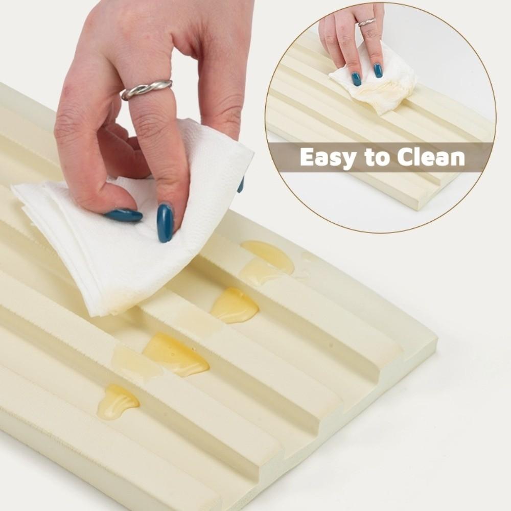 NBR Foam Fluted Wall Panel 3 Meter Fluted Wall Trim Imitation Grille Wall Sticker  Wall Decoration