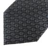 Excellent GUCCI tie G logo regimental stripes Dark brown gray silk mens Used
