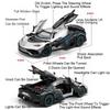 1:24 SLR ONE Sports Car Toy Model Light Music Pull Back Lift Tail Wing Simulation Supercar Miniature Models Collection Gifts