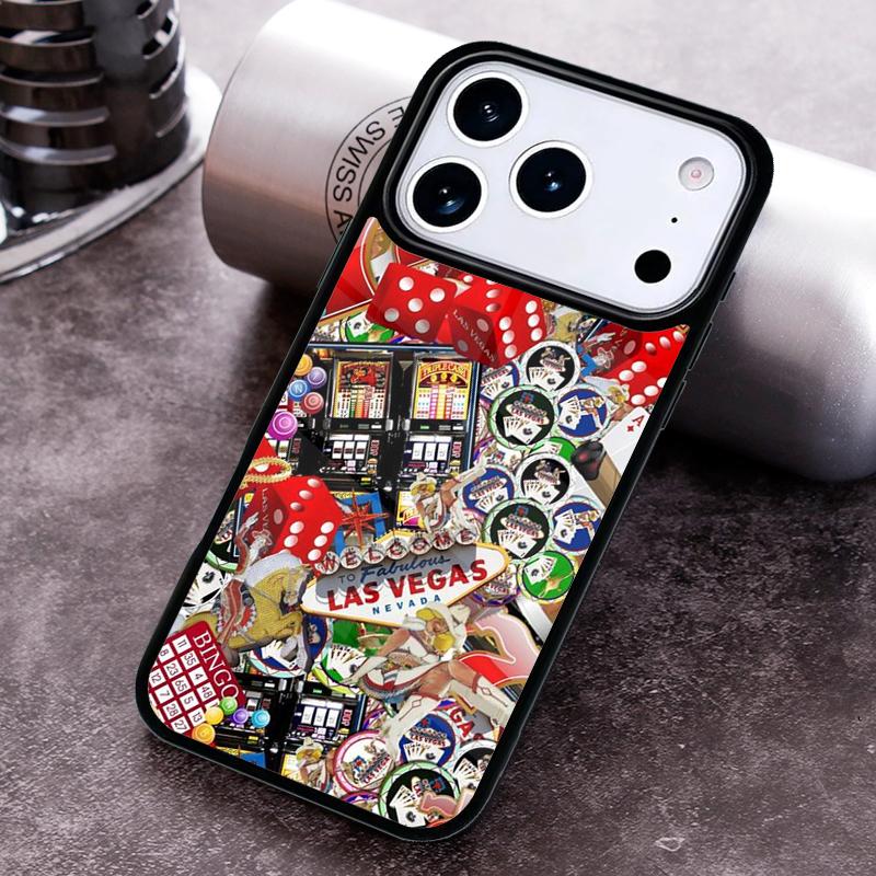 LAS VEGAS POKER Phone Case For iPhone 17 16 15 14 13 12 11 Pro Max Plus 17Air Soft Silicone Cover