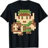 Nintendo Zelda Link Portrait 8-Bit Map Graphic T-Shirt T-Shirt
