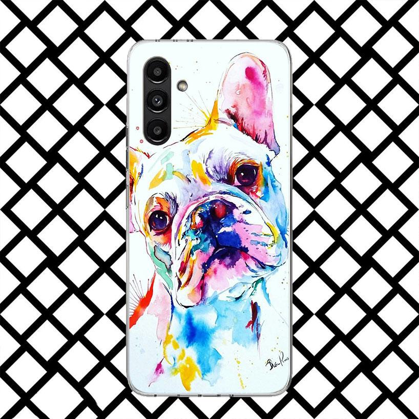 French Bulldog Dog Pug Phone Case for Samsung Galaxy A17 A37 A57 A16 A26 A36 A56 A15 A25 A35 A55 A14 A24 A34 A54 A13 A23 A33 A53