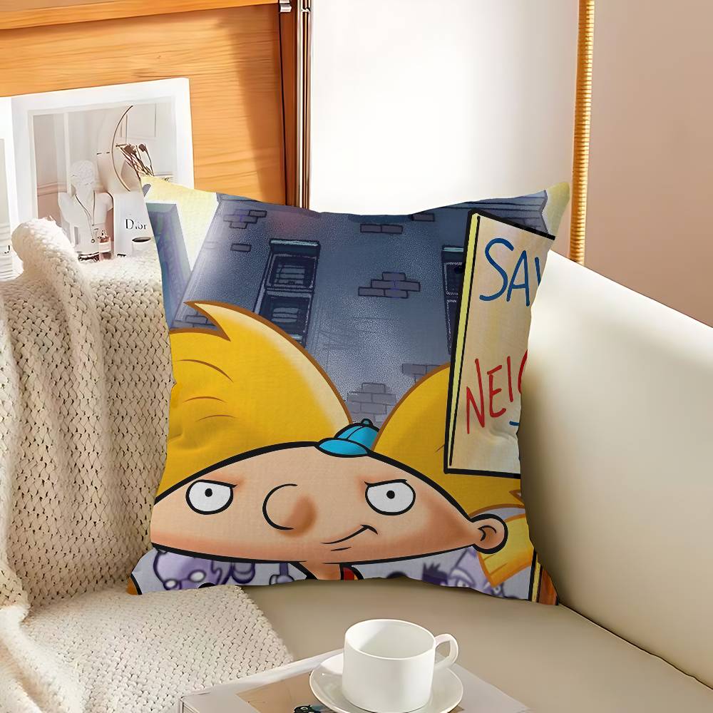 Cartoon Hey A-Arnold Cool Pillow Anime Pillow Sofa Bed Head Pillow Cover Cushion Cover 45x45 cm Fashion