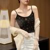 Women's Combed Cotton Printed Camisole Vest Summer Outwear Sexy Hottie Short Inner Sleeveless Tops