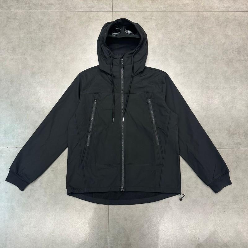 Mens Windproof Hooded Zip-Up Jacket Loose