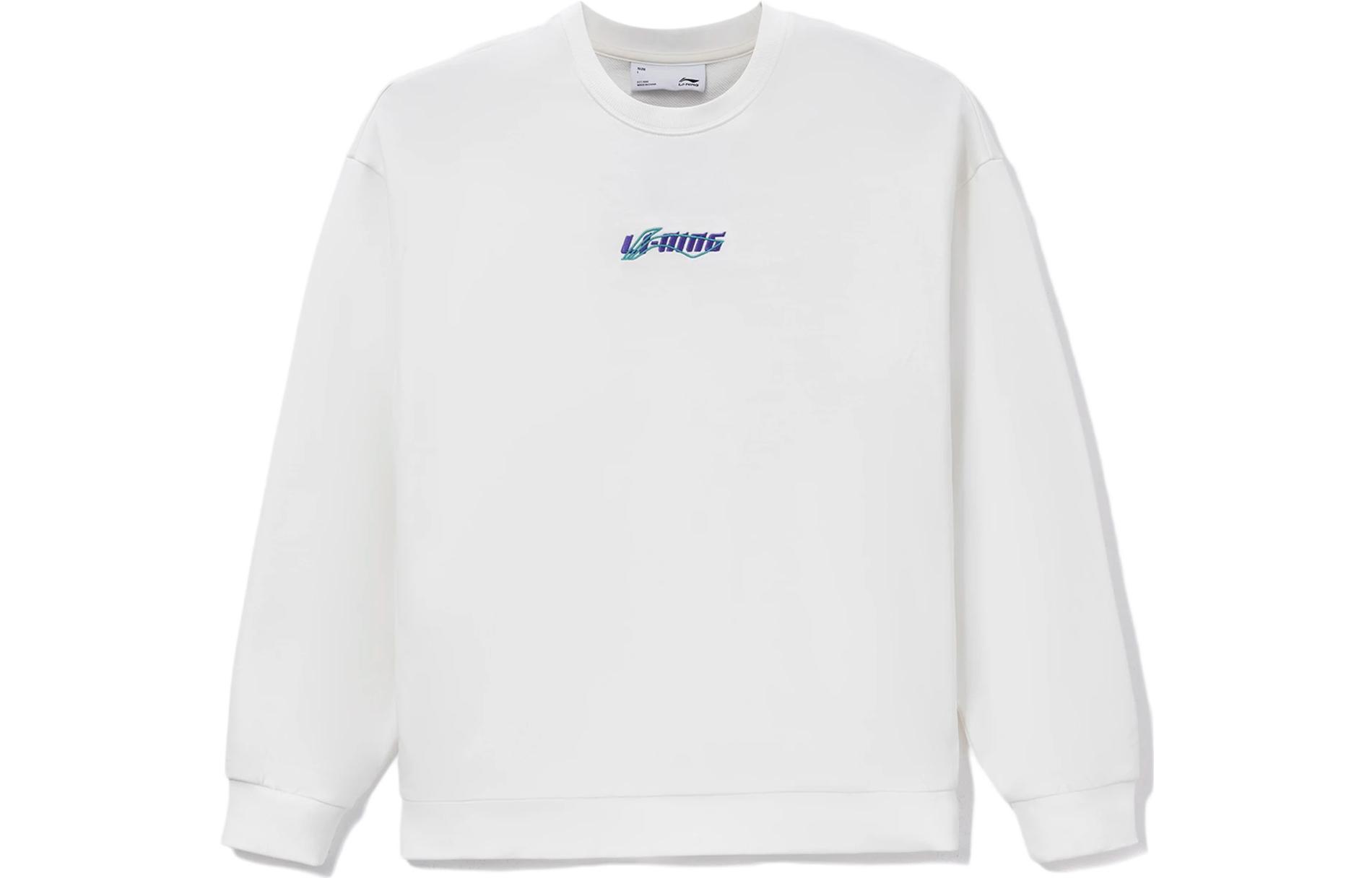 Свитшот унисекс из коллекции спортивной моды Li Ning Белый AWDS587-2 XL
