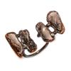 Smoky Topaz Rough Handmade Gemstone Ring, Copper Electroformed Ring Antique Jewelry, Adjustable Ring Engagement Gift