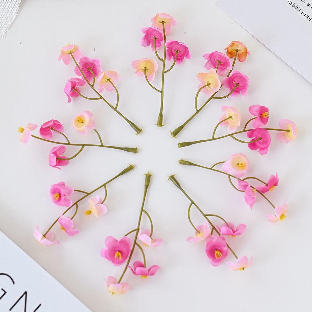 Cheap Silk Artificial Flower Campanula Hot Sale Festival Wedding Bridal Bouquet Diy Gift Box Home Outdoor Garden Arch Decoration